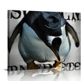 thumbnail image 1 of Orinice Penguin Hat Symbolism Fine Art Aesthetic Poster Print Wall Painting for Classroom Kitchen Office Decor 16x12in, 1 of 6