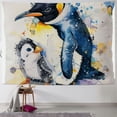 thumbnail image 1 of Orinice Penguinling Birds Tapestry Wall Hanging Unique Style Graphic Tapestries for Home Decor in Living Room Bedroom Apartment Farmhouse Dorm 50x40inch, 1 of 6