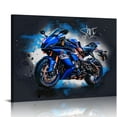 thumbnail image 1 of Orinice  Personalized Motorcycle Watercolor Art with Dark Background Watercolor Bike Gift for Motorcycle Enthusiast Bike Lovers Gift for Him Classic Bike Dark Watercolor Art 20x16in, 1 of 6