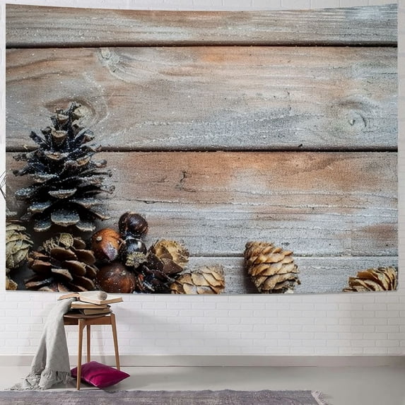 Orinice Pine Cones Tapestry Wall Hanging Unique Style Graphic Tapestries for Home Decor 50x40inch