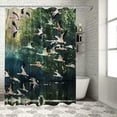 thumbnail image 1 of Orinice Pink Flamingo Shower Curtain Set Bird Paradise Walvis Bay Namibia Bathroom Curtains Polyester Fabric Waterproof Bath Curtains Decor  60x72, 1 of 7