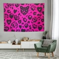 thumbnail image 1 of Orinice Pink Leopard Print Tapestry Wall Wildlife Love Wall Hanging Teen Adult Room Decoration, 60x40 inches, 1 of 7