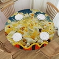 thumbnail image 1 of Orinice Popcorn Round Table Cover Stain Resistant Washable Indoor Outdoor Tablecloth Kitchen Dining Wedding Parties Table Cloth 100% Polyester Fiber 31-35, 1 of 8