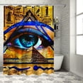 thumbnail image 1 of Orinice Pyramid Eye Sacred Geometry Bathroom Decor Set, Colorful Luxurious Graphic Print Polyester Fabric Shower Curtain with Hooks, Waterproof Chic Modern Design for Bathroom Decoration 36x72, 1 of 7