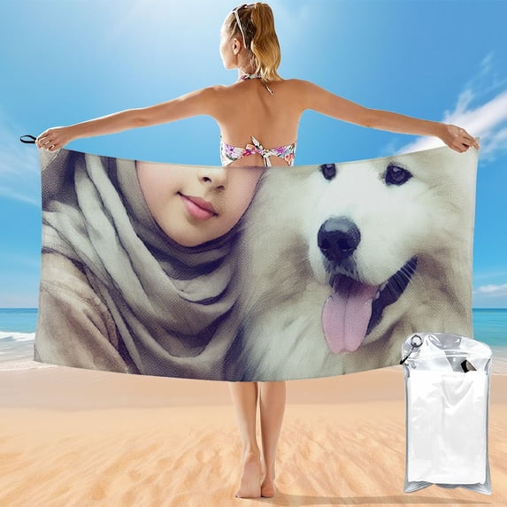 Orinice Quick Dry Bath Towel 27.5x55in Ultra-Fine Fiber Towel for Rapid Drying and Versatile Usage Tropical Print Non-Fading Convenient for Packaging 55x27.5in