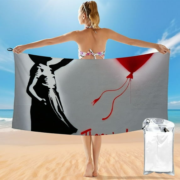 Orinice Quick Dry Bath Towel 27.5x55in Ultra-Fine Fiber Towel for Shower, Swim - Lightweight & Compact 55x27.5in