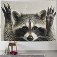 thumbnail image 1 of Orinice Raccoon Tapestry Wall Hanging Unique Style Graphic Tapestries Home Wall Decor Art for Living Room Bedroom Apartment Farmhouse Dorm 40x30inch, 1 of 6