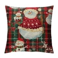 thumbnail image 1 of Orinice Red Plaid Christmas Throw Pillow Cover Case  for Couch Sofa Bed Home Decor White, 1 of 5
