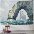 thumbnail image 1 of Orinice Rock Formation Ocean Boat Tapestry Wall Hanging Unique Style for Home Decor 60x50inch, 1 of 6