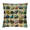 thumbnail image 1 of Orinice Rocks Graphic Decorative Cushion Throw Pillow Cover for Home Couch, Living Room, Bed, Sofa - Aesthetic Decorative Style 1PC 22x22in, 1 of 5