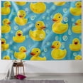 thumbnail image 1 of Orinice Rubber Ducks Bubbles Tapestry Wall Hanging Unique Style Graphic Tapestries Home Wall Decor Art for Living Room Bedroom Apartment Farmhouse Dorm 40x30inch, 1 of 6