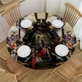 thumbnail image 1 of Orinice Samurai Swords Round Table Cover Stain Resistant Washable Indoor Outdoor Tablecloth Kitchen Dining Wedding Parties Waterproof 100% Polyester Fiber 42-46, 1 of 8