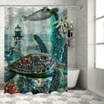 thumbnail image 1 of Orinice Turtle Shower Curtain Set, Bathroom Shower Curtain Set with 12 Hooks Decoration, 36x72, 1 of 7