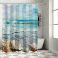 thumbnail image 1 of Orinice Seashells Ocean Magic Bathroom Decor Set with Hooks, 100% Polyester Fabric Chic Modern Shower Curtain, Waterproof Bathroom Decor for Home 69x72, 1 of 7