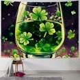 thumbnail image 1 of Orinice Shamrocks Tapestry Wall Hanging Unique Style Graphic Tapestries Home Wall Decor Art for Living Room Bedroom Apartment Farmhouse Dorm 60x50inch, 1 of 6