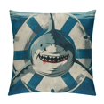 thumbnail image 1 of Orinice Shark Life Buoy Printed   Pillow Shams Basic Style Washed Pillow Case Pillowcases Set   22x22in, 1 of 5