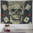 thumbnail image 1 of Orinice Skull Crown Playing Cards Tapestry Wall Hanging Unique Style Home Decor Art for Living Room Bedroom Apartment Farmhouse Dorm 40x60inch, 1 of 6