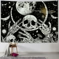 thumbnail image 1 of Orinice  Skull Moon Tapestry Mushroom Butterfly Tapestry Evil Eye Stars Black and White Boho Tapestries for Bedroom Living Room Dorm  50x40inch, 1 of 6