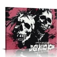 thumbnail image 1 of Orinice Skulls Rock and Roll Punk Fine Art Aesthetic Poster & Print Wall Painting for Home Decor 16x12in, 1 of 6