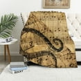 thumbnail image 1 of Orinice Snake Music Notes Treble Clef Warm Lightweight Blanket Soft Fleece Blankets Throw Blanket for Living Rooms Sofa Decor All Seasons Long-Lasting Blanket 40x50in, 1 of 6