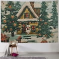 thumbnail image 1 of Orinice Snowman Tapestry Wall Hanging Unique Style Graphic Tapestries Home Wall Decor for Living Room Bedroom Apartment Farmhouse Dorm Christmas Art 60x50inch, 1 of 6
