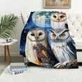 thumbnail image 1 of Orinice Soft Cozy   Throw Blanket for Couch, Owls Moon,   40x50in, 1 of 6