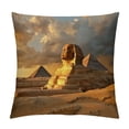 thumbnail image 1 of Orinice Sphinx Pyramids Desert Graphic Decorative Cushion Throw Pillow Cover for Home Couch Living Room Bed Sofa Pillow Case Square 1PC 24x24in, 1 of 5