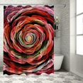 thumbnail image 1 of Orinice Spiral Design Bathroom Decor Set - Colorful Luxurious Graphic Print Polyester Fabric Shower Curtain with Hooks 60x72, 1 of 7
