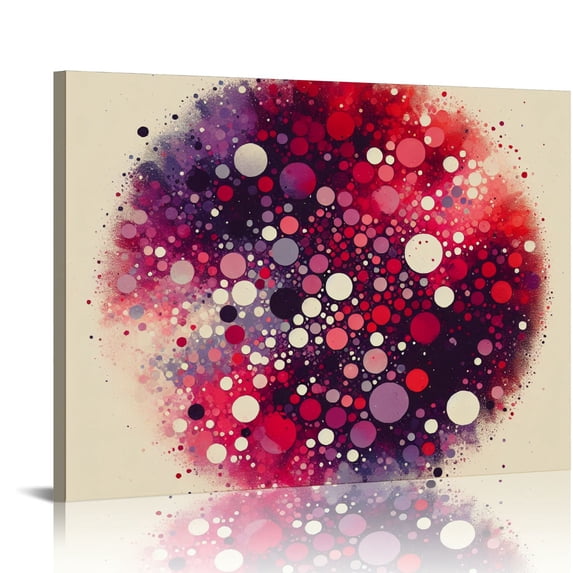 Orinice Splatter Texture Fine Art Aesthetic Poster & Print Wall Painting for Home Decor 16x12in