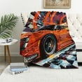 thumbnail image 1 of Orinice Sports Car Racing Warm Lightweight Blanket Soft Fleece Blankets All Seasons Decor Gifts Multiple Sizes 40x50in, 1 of 6
