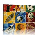 thumbnail image 1 of Orinice Sports Equipment Fine Art Aesthetic Poster Print Wall Painting for Home Office Decor Canvas Prints Living Room Bedroom Wall Art Decor 16x12in, 1 of 6