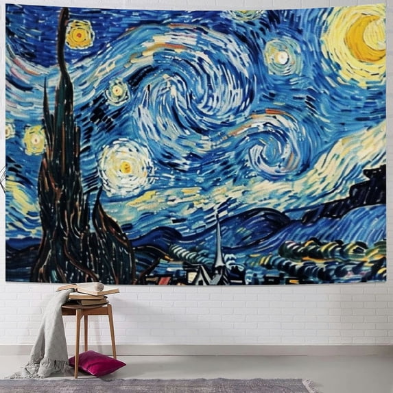 Orinice Starry Night Tapestry Wall Hanging Unique Style for Home Decor - Living Room Bedroom Apartment Farmhouse Dorm 60x50inch