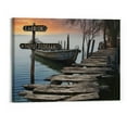 thumbnail image 1 of Orinice  Store - Lake Dock Color Personalized Multi-Names Premium Canvas, Crossroads Personalized Canvas For Wall To Print Framed (20x16in) 20x16in, 1 of 3