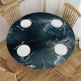 thumbnail image 1 of Orinice Stormy Weather Round Table Cover Stain Resistant Washable Indoor Outdoor Tablecloth Kitchen Dining Wedding Parties Outdoor Fitted 100% Polyester Fiber 31-35, 1 of 8