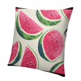 thumbnail image 1 of Orinice Summer Throw Pillow Covers Watercolor Watermelon Pillow Case   Fruit Sweet Home Cushion Case for Home Indoor Outdoor Sofa Couch Office Decoration,   20x20in, 1 of 5
