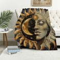 thumbnail image 1 of Orinice Sun Moon Throw Blanket Warm Flannel Blanket Soft Warm Printed Blanket for Bed, Couch and Sofa for Kids Teen Young Boys Girls, 50x60in, 1 of 6