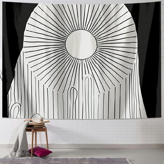 Orinice Sunburst Tapestry Wall Hanging Unique Style Graphic Tapestries Home Wall Decor Art for Living Room Bedroom Apartment Farmhouse Dorm 40x30inch