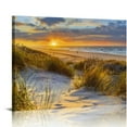 thumbnail image 1 of Orinice Sunset Landscape Sand Dunes Fine Art Aesthetic Poster & Print Wall Painting for Home Decor 16x12in, 1 of 6