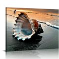 thumbnail image 1 of Orinice  Sunset Sea Beach Modern Seascape Pictures Paintings on Canvas Wall Art  Canvas Prints Artwork for Living Room Bedroom Home Office Decorations 20x16in, 1 of 6