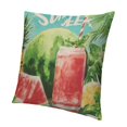 thumbnail image 1 of Orinice Sweet Summer Pillow Covers   Pineapple Watermelon Throw Pillow Covers Tropical Fruits Pillowcase Double Sided Printing Cushion Case for Home Decor Outdoor Sofa 24x24in, 1 of 5