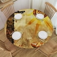 thumbnail image 1 of Orinice Sword Bread Sun Round Table Cover Stain Resistant Washable Indoor Outdoor Tablecloth Kitchen Dining Wedding Parties Picnic Farmhouse 100% Polyester Fiber 46-50, 1 of 8
