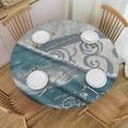 thumbnail image 1 of Orinice Symbolism Round Table Cover Stain Resistant Washable Indoor Outdoor Tablecloth Kitchen Dining Wedding Parties 100% Polyester Fiber 54-58, 1 of 8