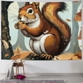 thumbnail image 1 of Orinice Tapestry for Living Room Vintage Tapestries Wall Hanging Decor for Room Nut-Eating Squirrel Tapestry Aesthetic Wall Hanging for Home Decor Bedroom 50x40inch, 1 of 6