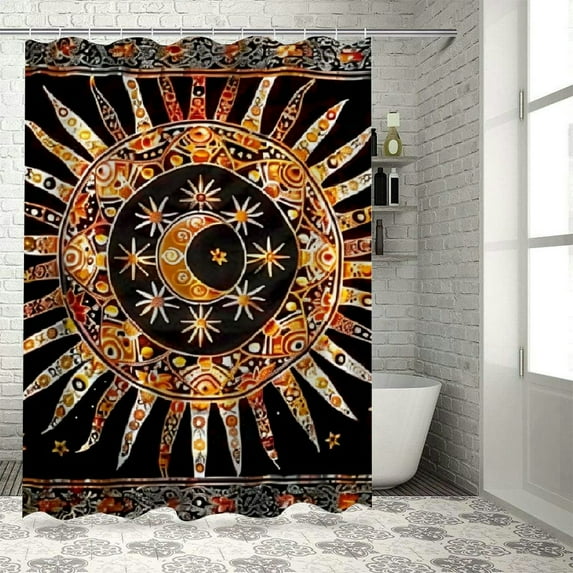 Orinice Tapestry Qajar Art Decorative Bathroom Decor Set Multi-Size Colorful Luxurious Graphic Print Polyester Fabric Fashion with Hooks Washable Shower Curtain for Bathroom 69x72