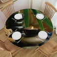 thumbnail image 1 of Orinice Teddy Bear Candle Bamboo Plant Round Tablecloth, Stain Resistant & Washable, Perfect for Indoor/Outdoor Dining, Wedding, Parties - 100% Polyester Fiber 38-42, 1 of 8