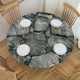 thumbnail image 1 of Orinice Textures Round Table Cover Stain Resistant Washable Indoor Outdoor Tablecloth Kitchen Dining Wedding Parties 100% Polyester Fiber 54-58, 1 of 8