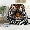 thumbnail image 1 of Orinice Throw Blanket Flannel Plush Blanket for Bed Couch Sofa Chair Aesthetic Cute Soft Warm for Girls Women Leopard Cheetah Cow Tiger-Yellow Cheetah 50x60in, 1 of 6