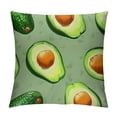 thumbnail image 1 of Orinice  Throw Pillow Cover Fresh Avocado Pattern Home Decor Pillowcase for Sofa White, 1 of 5