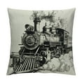 thumbnail image 1 of Orinice Train Pillow, Train Decor Pillow Covers Train Pillow Cushion, Train Themed Room Decor, Gifts for Train Lovers,Train Gifts for Men, Train Decor Linen Cushion Cover for Sofa, 1 of 5