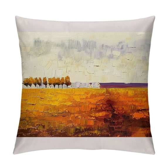 Orinice Trees Graphic Decorative Cushion Throw Pillow Cover Pillow Case Spring Short Plush 1PC 24x24in